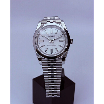 Custom Seiko Mod • Premium White Oyster Perpetual • 39mm